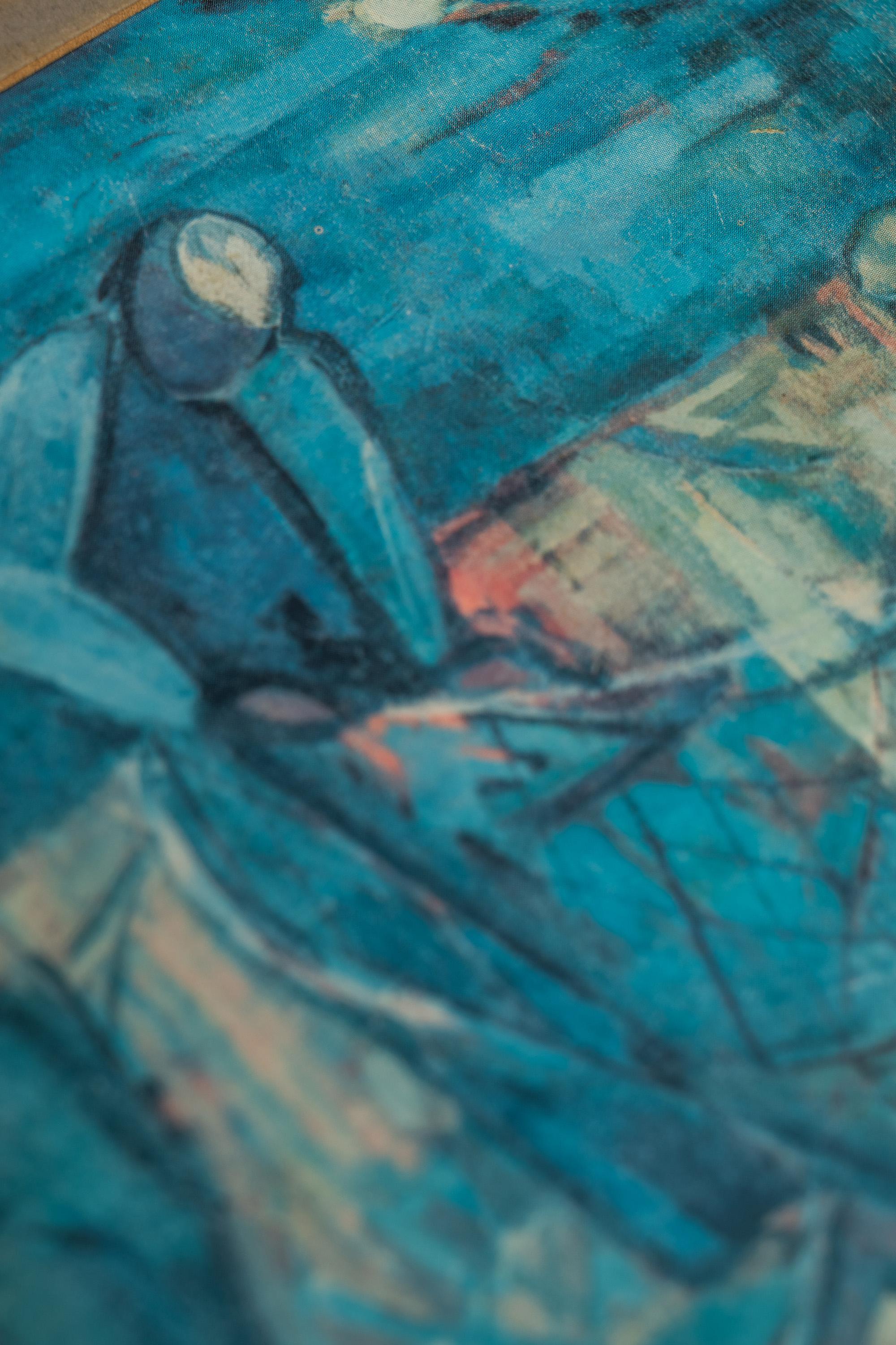 Print of 'Fisherman', Israeli Artist Margot Lange Ascheim,  West Germany, 1960's For Sale 8