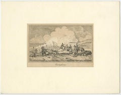 Napoleon Beating Austrians The Battle of Castiglione Italy Old Print, 1800