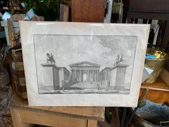 Print of the Propylaea of the Acropolis from "Les Ruines" by Julien-David Le Roy