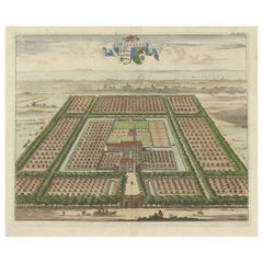 Druck des Soetendale-Anwesens, Zwischen Grijps und Serooskerke in Zeeland, 1696