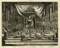 Print of the Temple of Sanjusangen-Do 'Thousand Armed Kannon' Kyoto, Japan, 1669