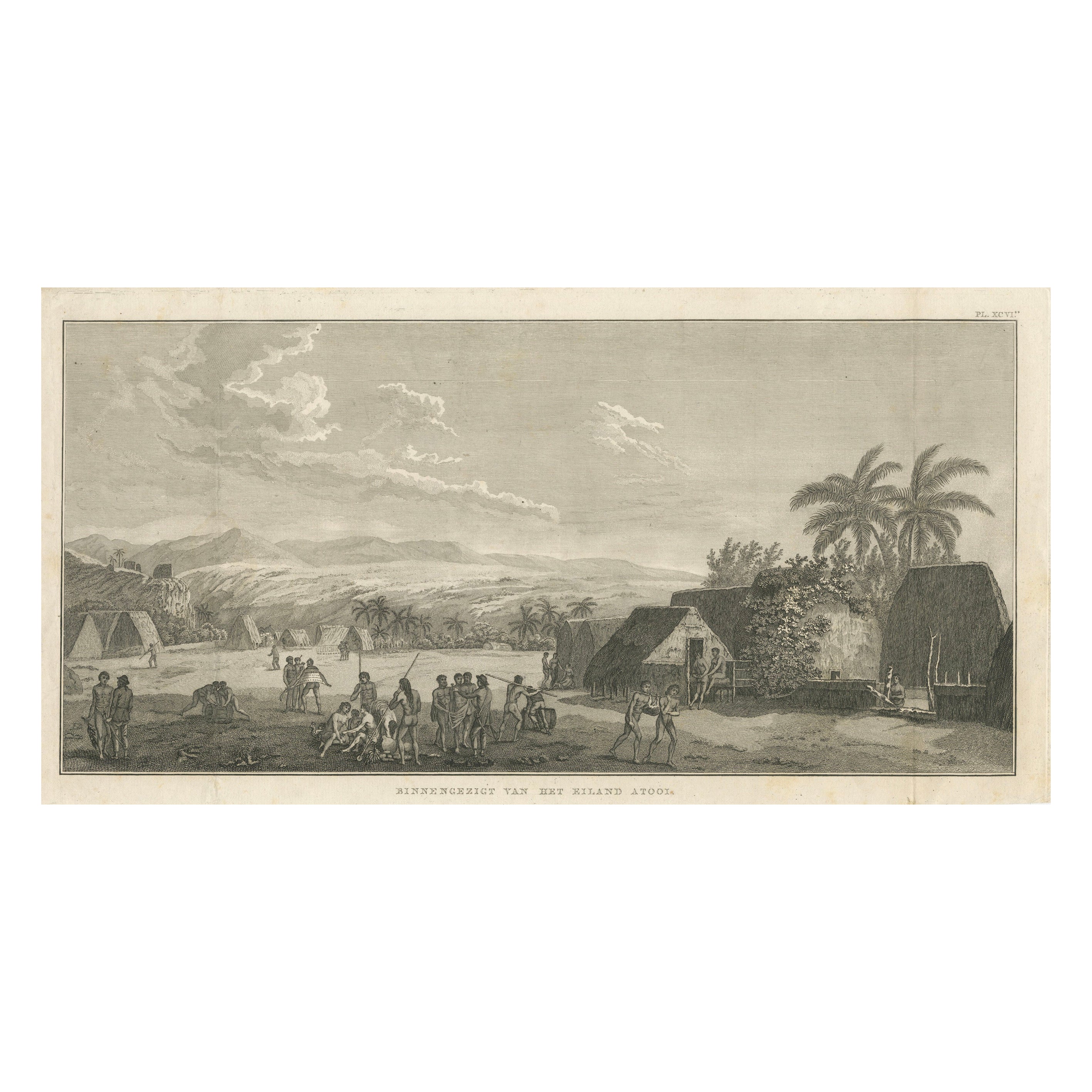 Print of Virgin Islands Natives – Early American Ethnographic Engraving, c.1700