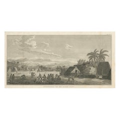 Print of Virgin Islands Natives – Early American Ethnographic Engraving, c.1700