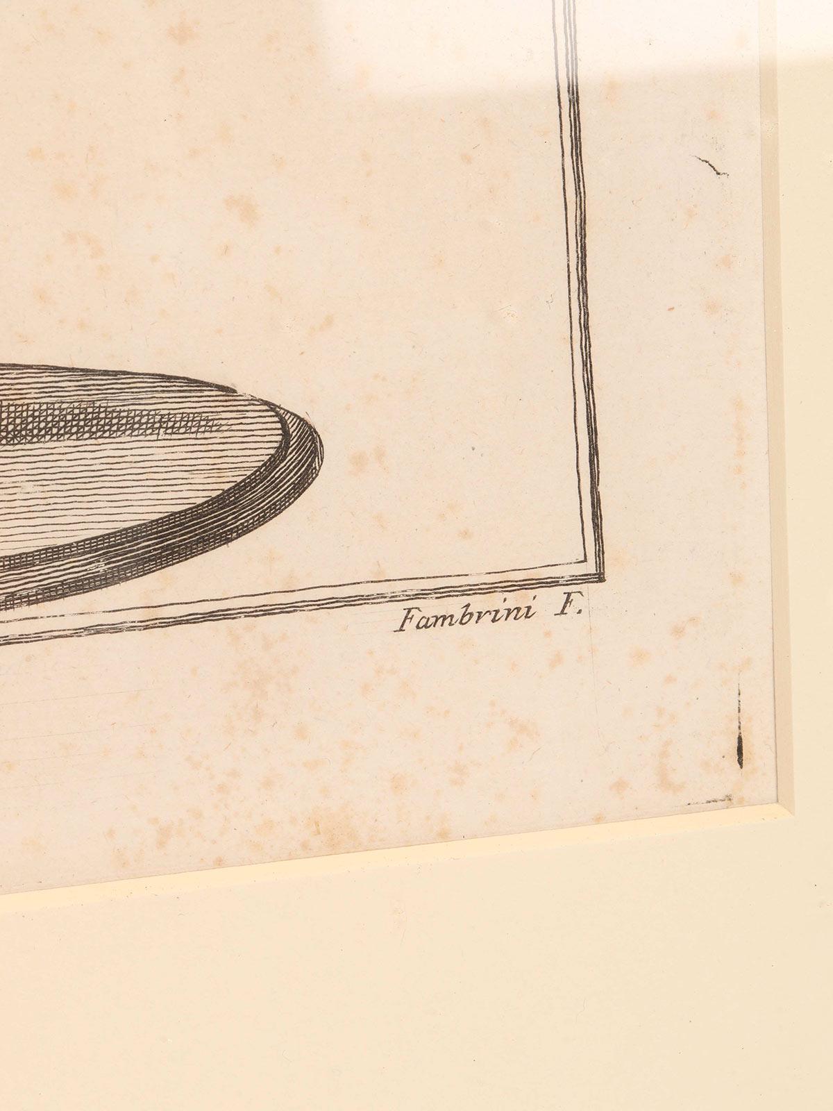 Druck auf Papier mit einer Darstellung eines Dummy, Italien 1750-1800.  im Zustand „Gut“ im Angebot in Milan, IT