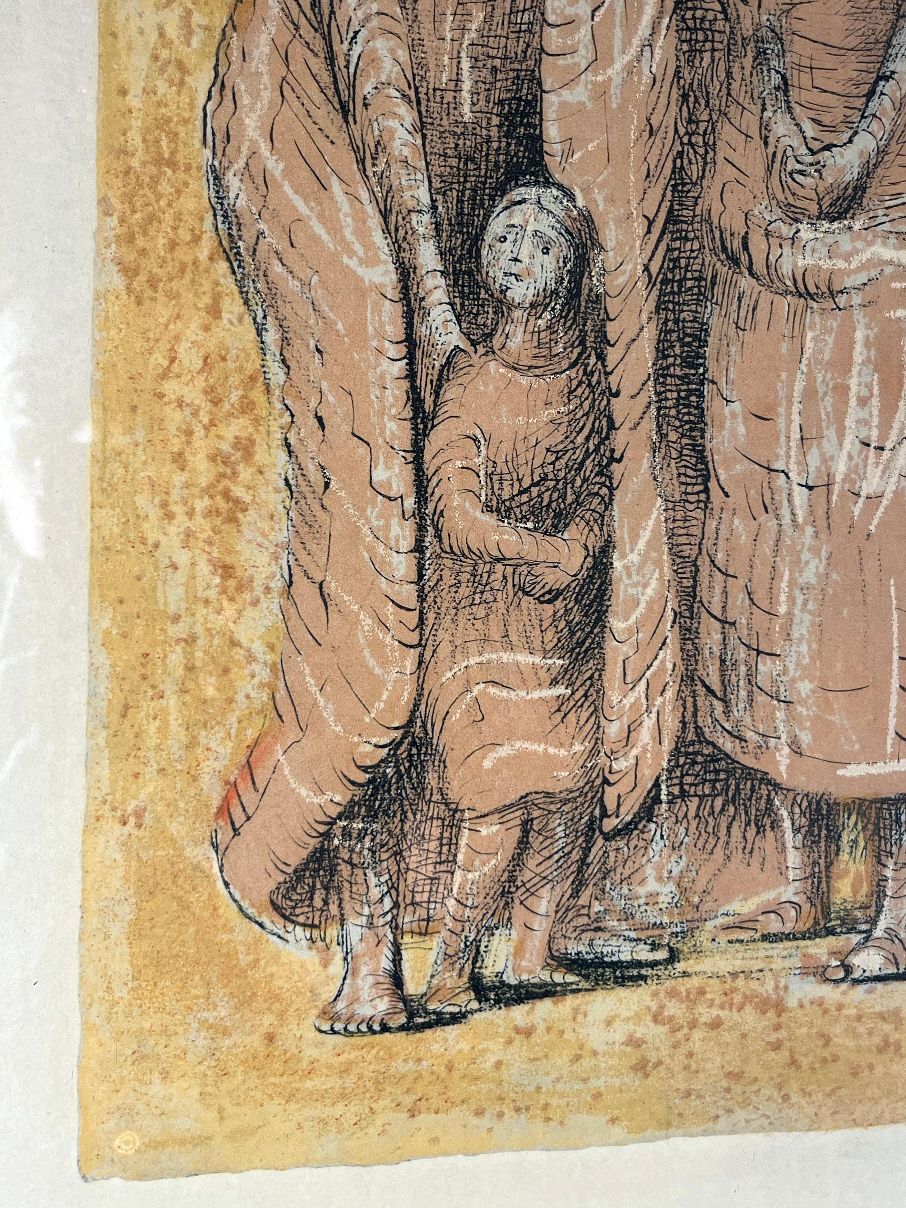 Britannico Stampa su carta di un'opera d'arte firmata A.A. Moore in vendita