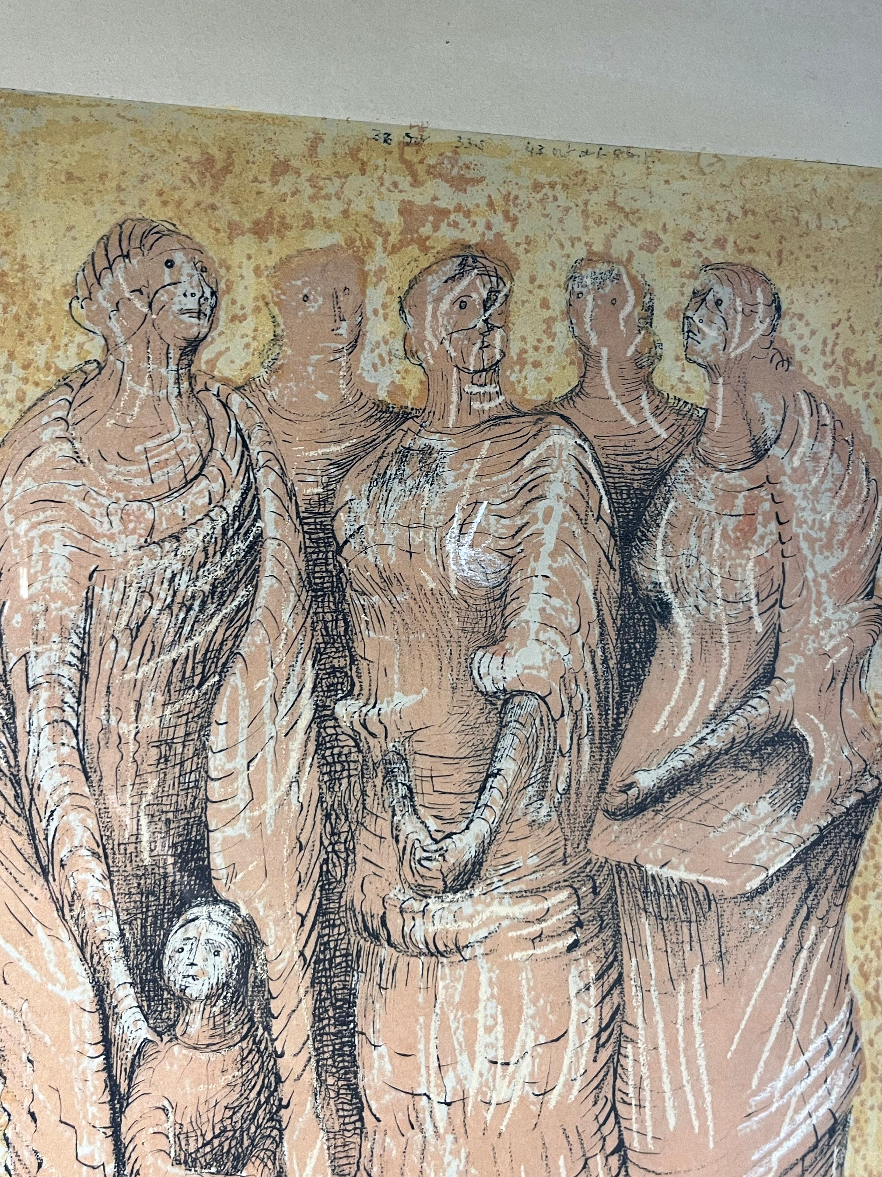 Stampa su carta di un'opera d'arte firmata A.A. Moore In condizioni buone in vendita a Miami, FL