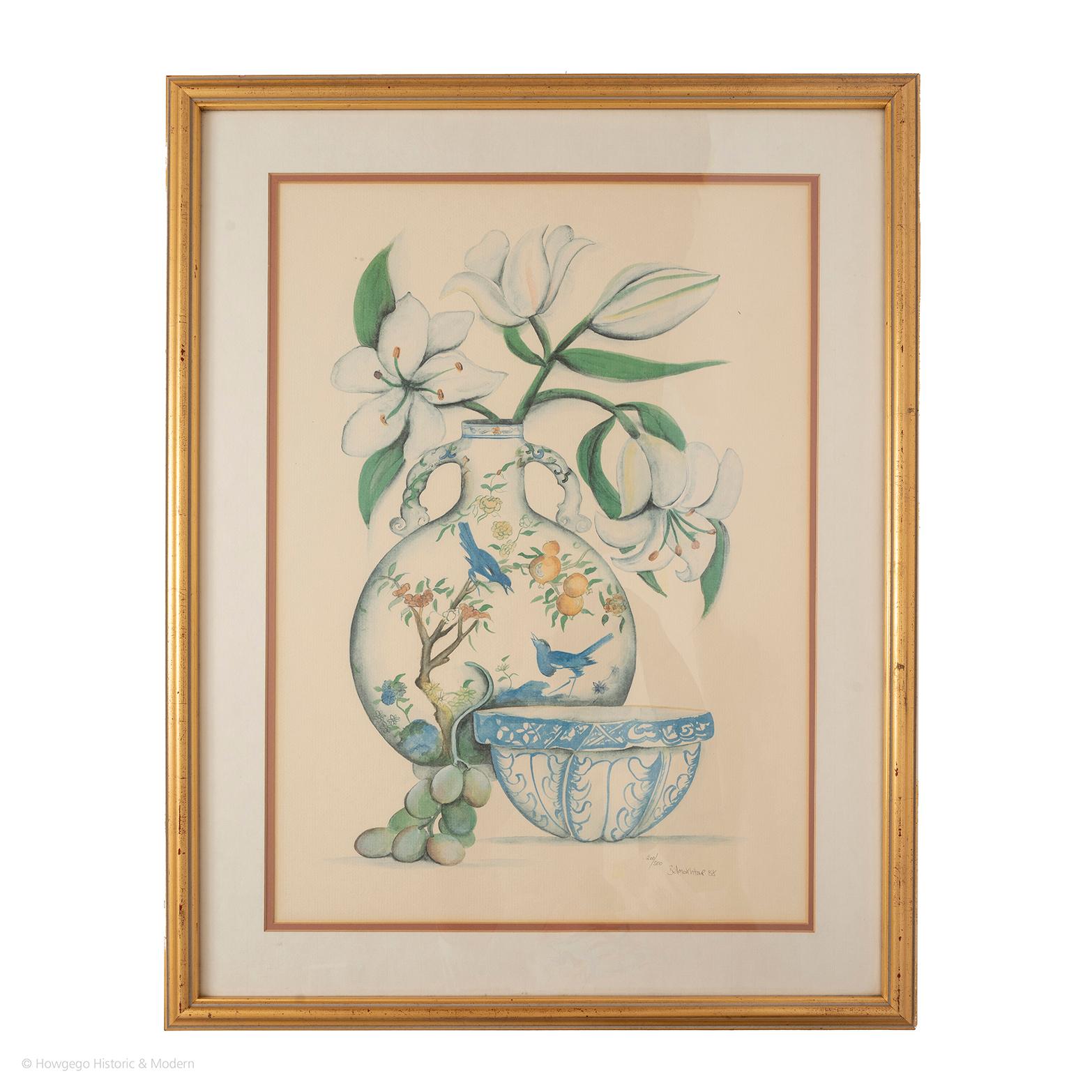 Paper Print Pair Limited Edition Chinoiserie For Sale