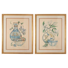 Vintage Print Pair Limited Edition Chinoiserie
