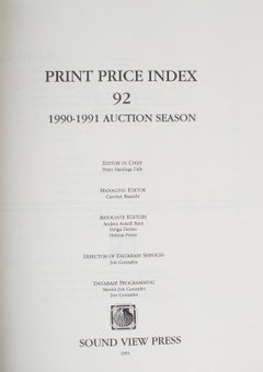 Print Price Index 92: 1990-1991 Auction Season by Peter Falk