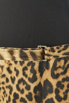 Gonna stampata e griffata con cintura avvolgente Roberto Cavalli