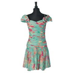 Printed and draped cocktail dress DIOR 2