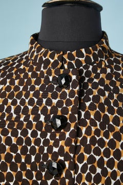 Printed boléro and dress cocktail ensemble Balmain Ivoire