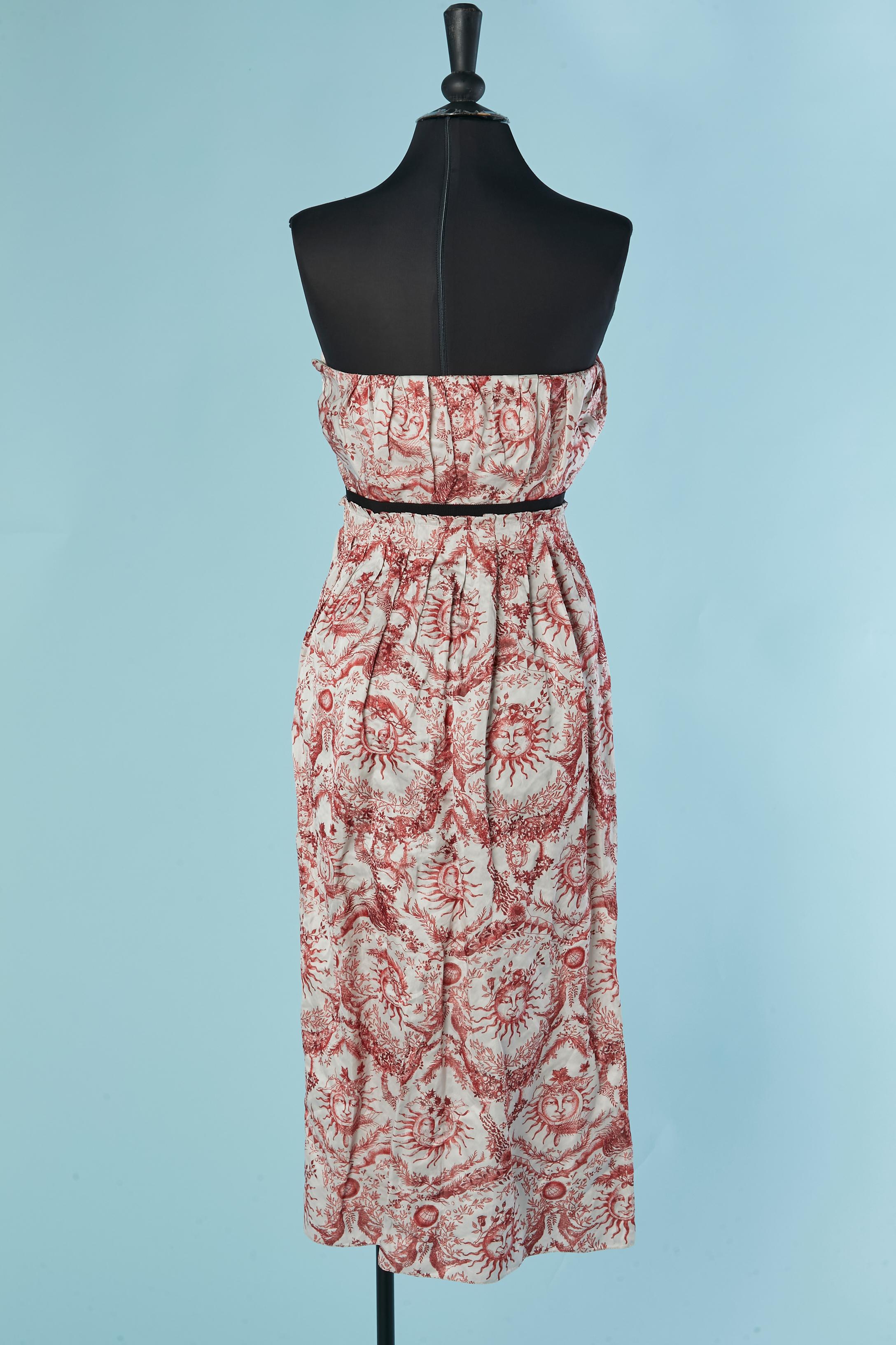 Bedrucktes Bustierkleid CHRISTIAN DIOR im Angebot 1