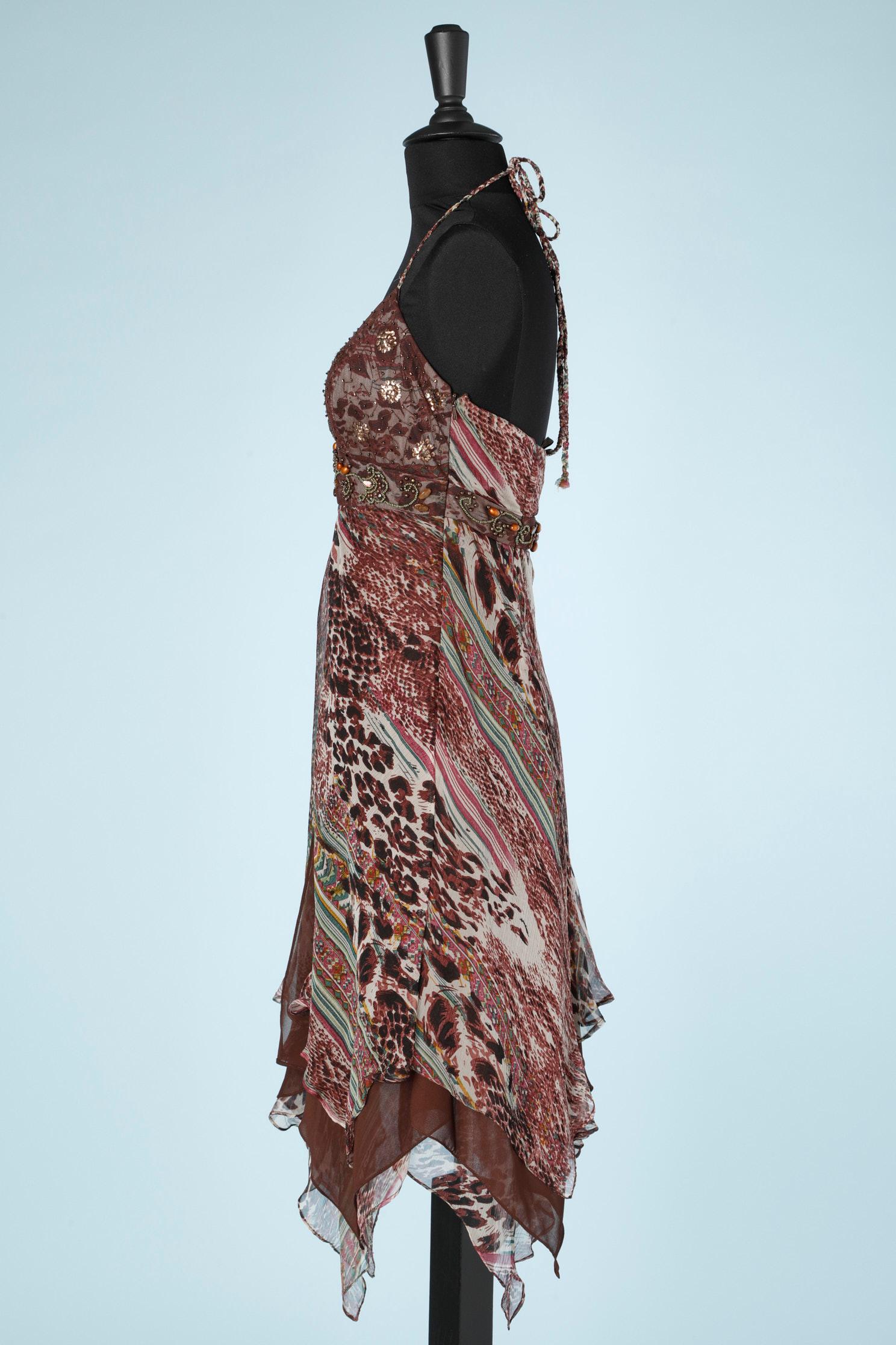 Vestido de gasa estampada Sue Wong 1