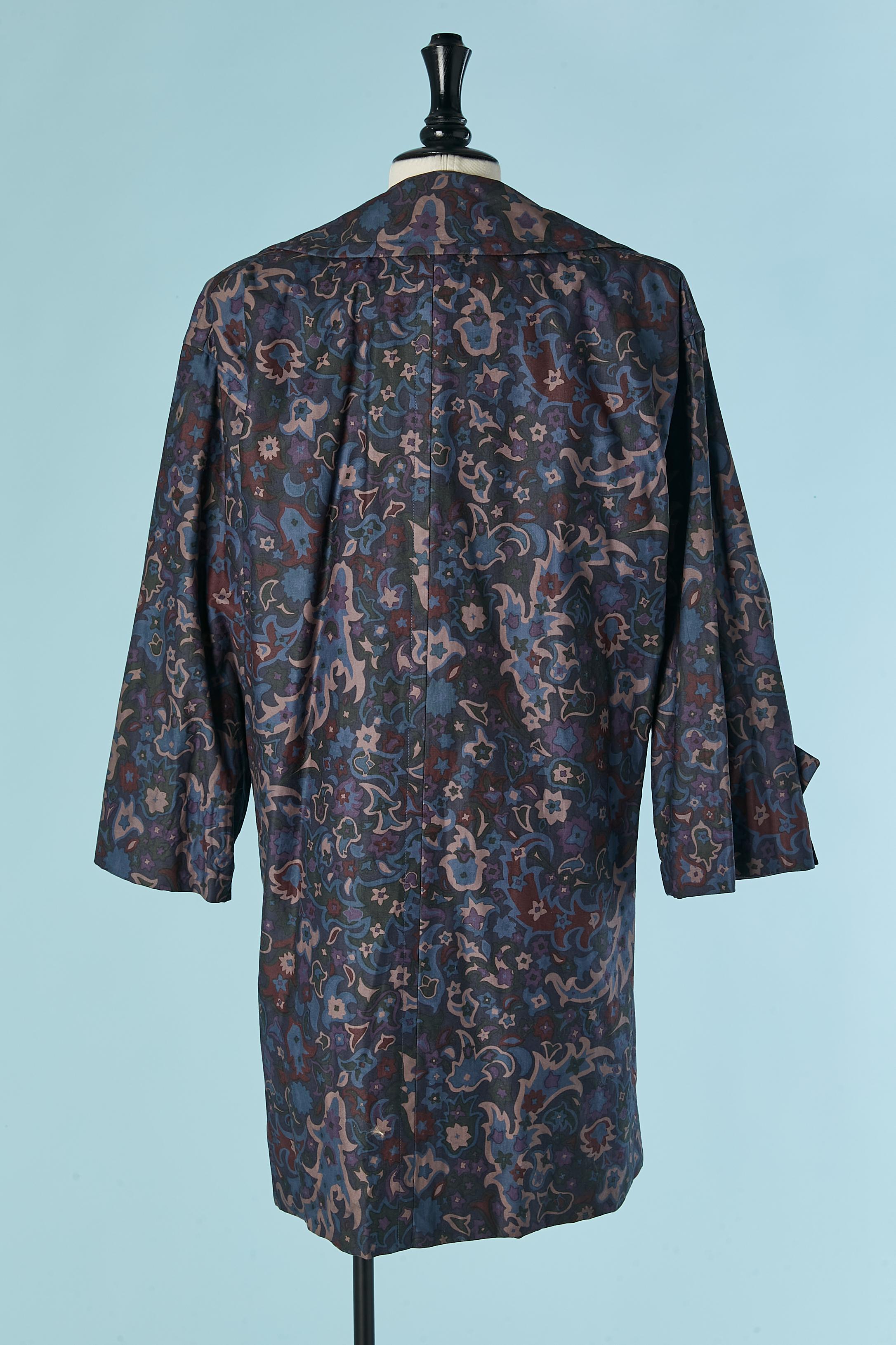 Gabardina estampada de doble botonadura SAINT LAURENT RIVE GAUCHE en venta 1