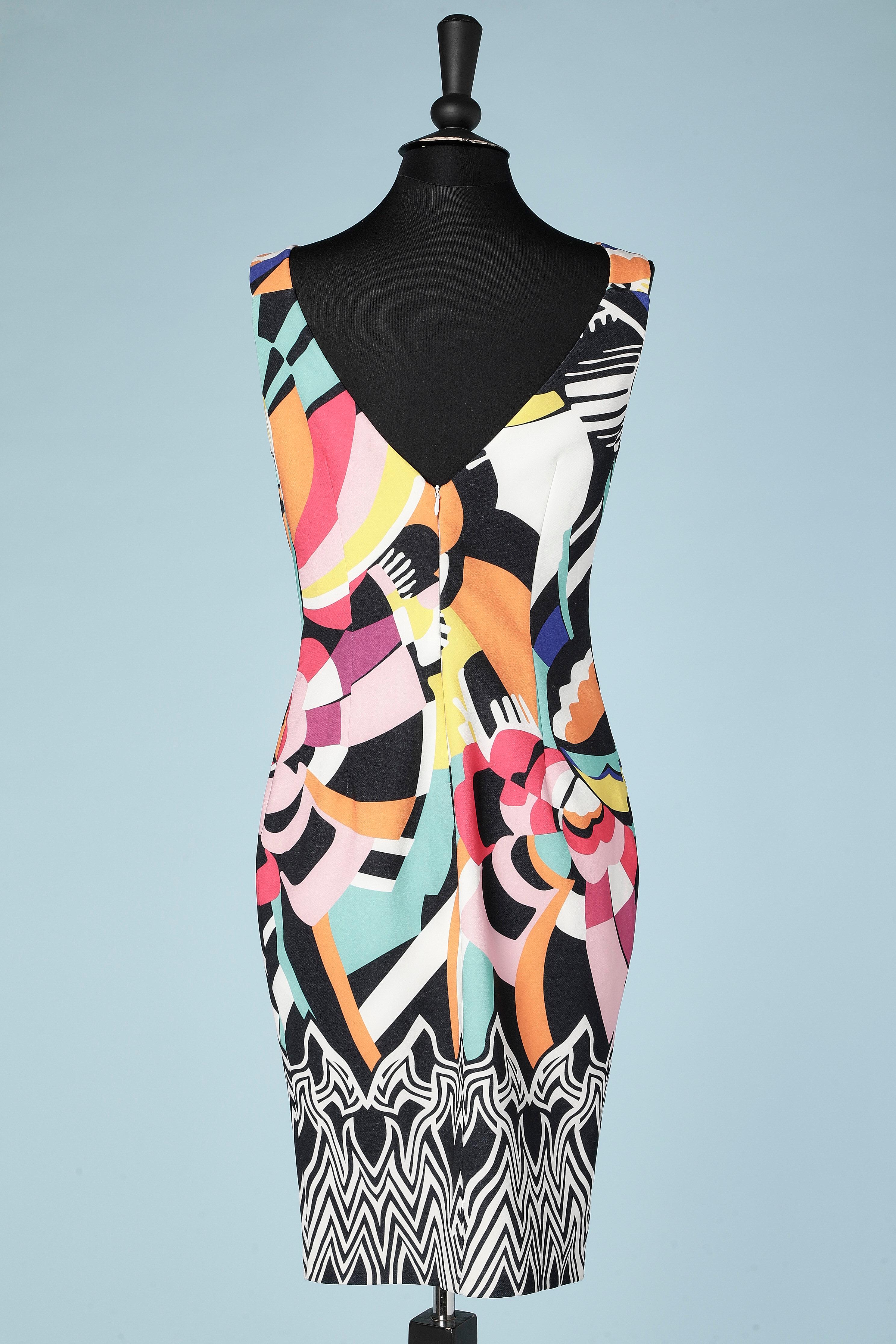 Vestido de cóctel estampado con pedrería en la parte delantera Love to Love/Gai Mattiolo en venta 2