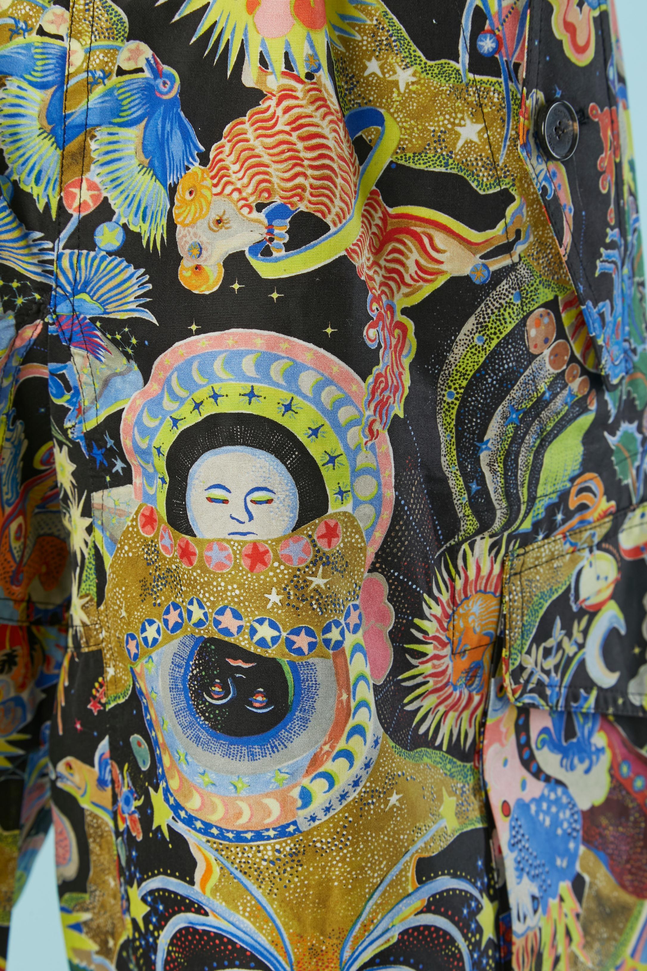 Bermuda de algodón estampada CHRISTIAN DIOR Negro en venta