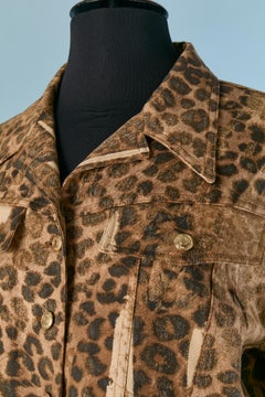 Printed cotton cropped jacket CHRISTIAN DIOR