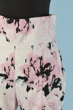 Printed cotton high waisted trouser ALEXANDRE VAUTHIER