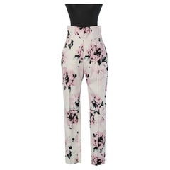 Printed cotton high waisted trouser ALEXANDRE VAUTHIER