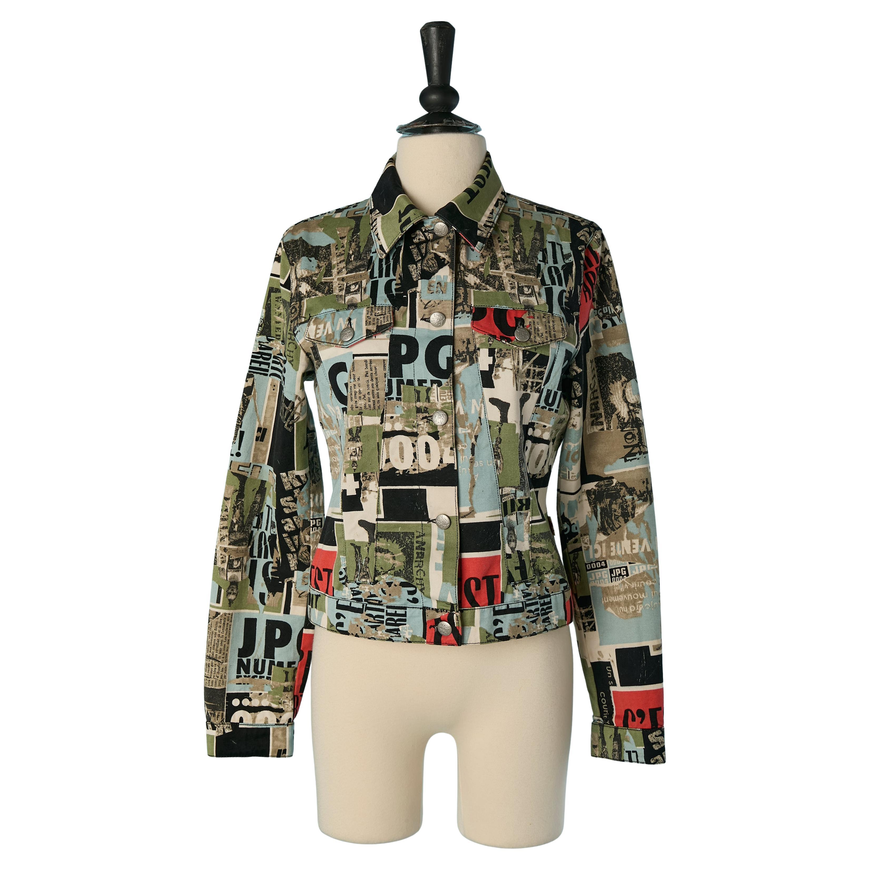 Printed cotton jacket JEAN-PAUL GAULTIER JEAN