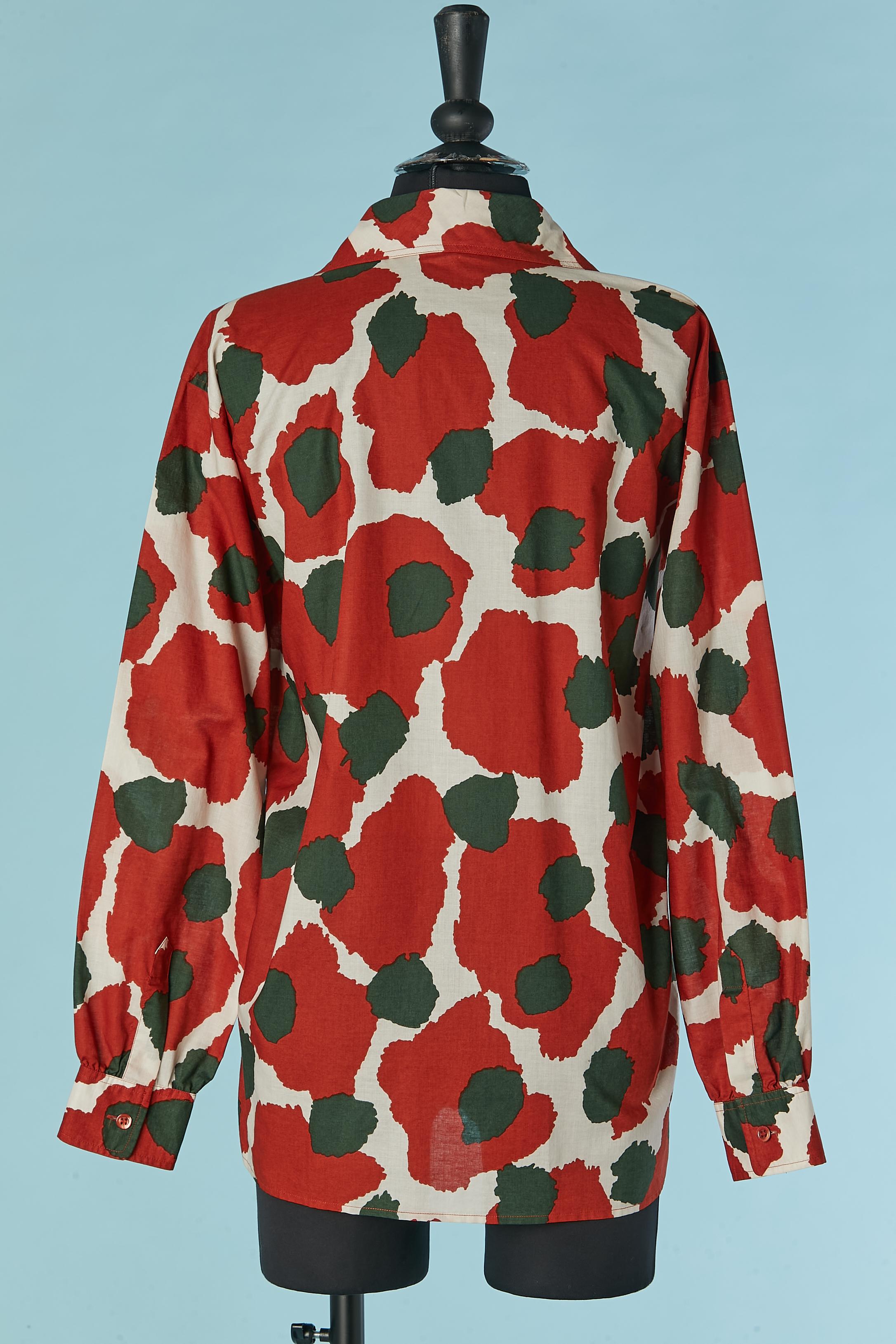 Women's Printed cotton shirt Yves Saint Laurent Rive Gauche For Sale