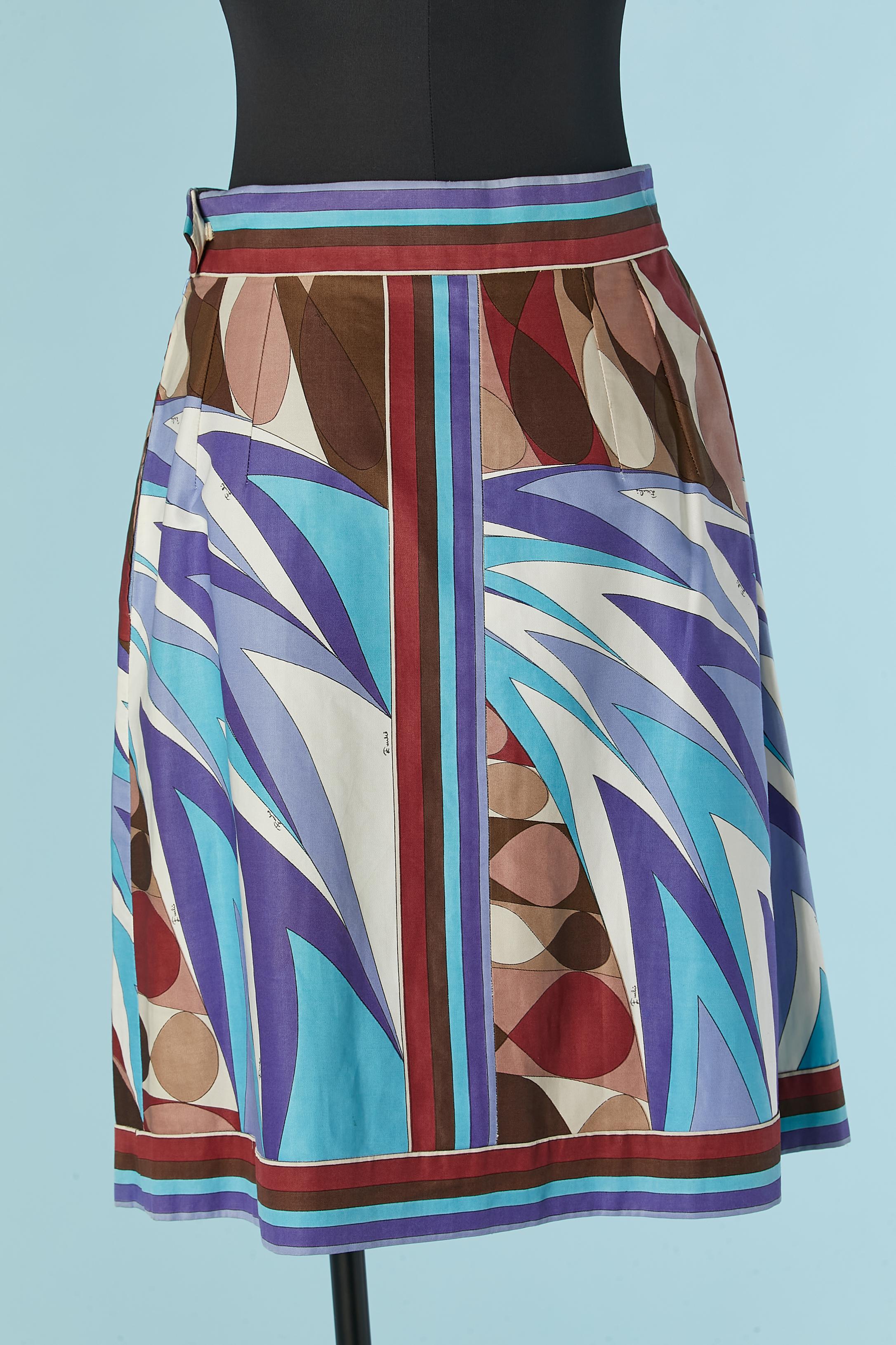 Women's Printed cotton skirt EMILIO PUCCI for Saks Fifth Avenue For Sale