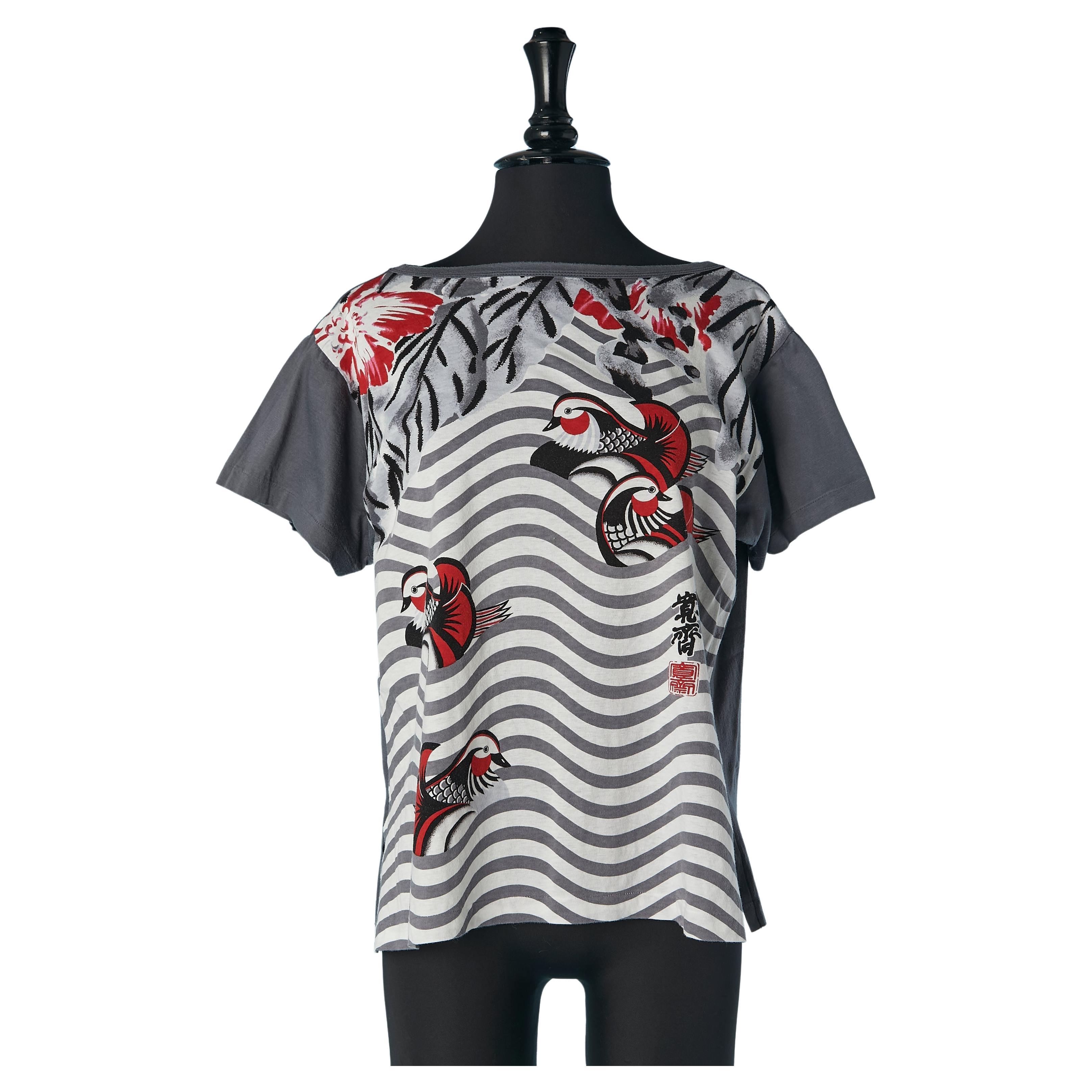 Printed cotton tee-shirt Kansai International  For Sale