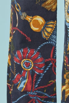 Printed cotton trouser LOVE MOSCHINO
