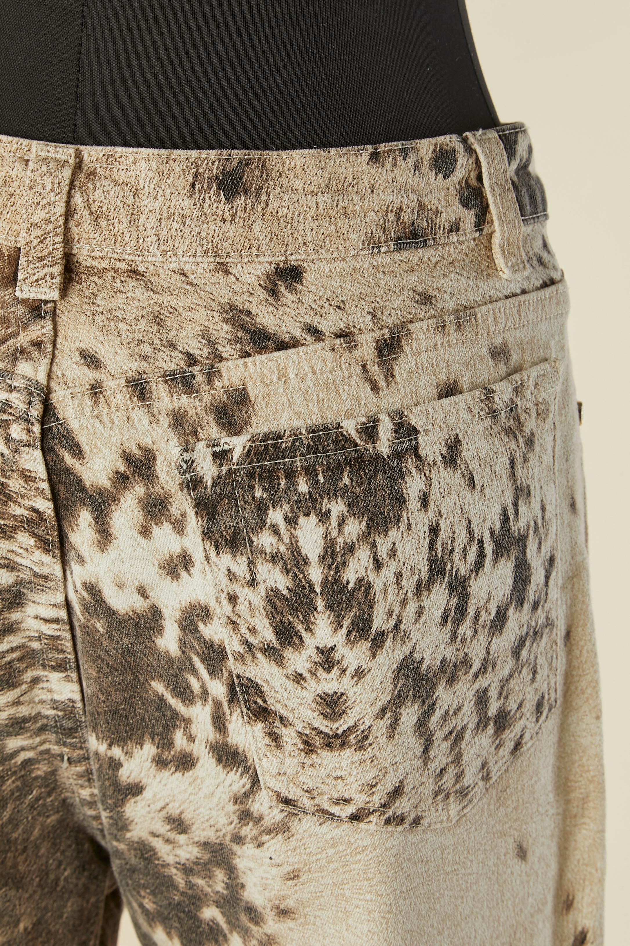 Printed cotton trouser ROBERTO CAVALLI For Sale 2