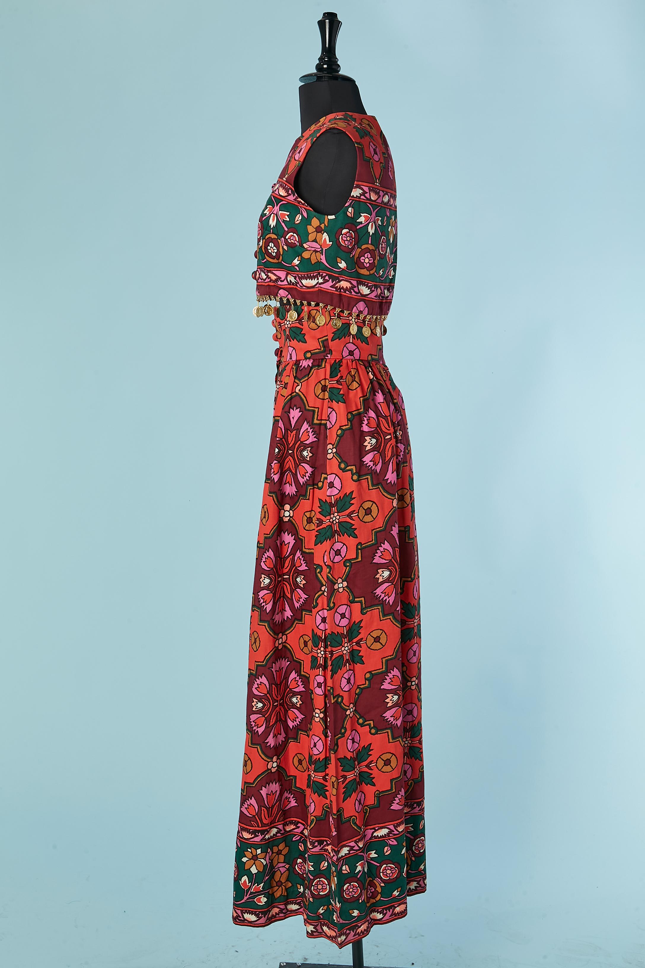 Donna Gilet e pantaloni in cotone stampato Bergdorf Goodman in vendita