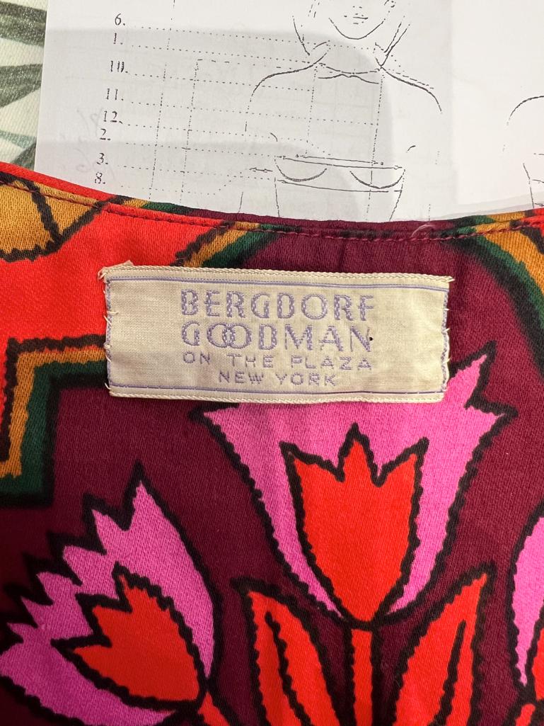 Gilet e pantaloni in cotone stampato Bergdorf Goodman in vendita 2