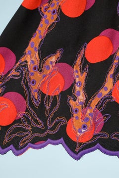 Printed crêpe skating skirt Louis Vuitton