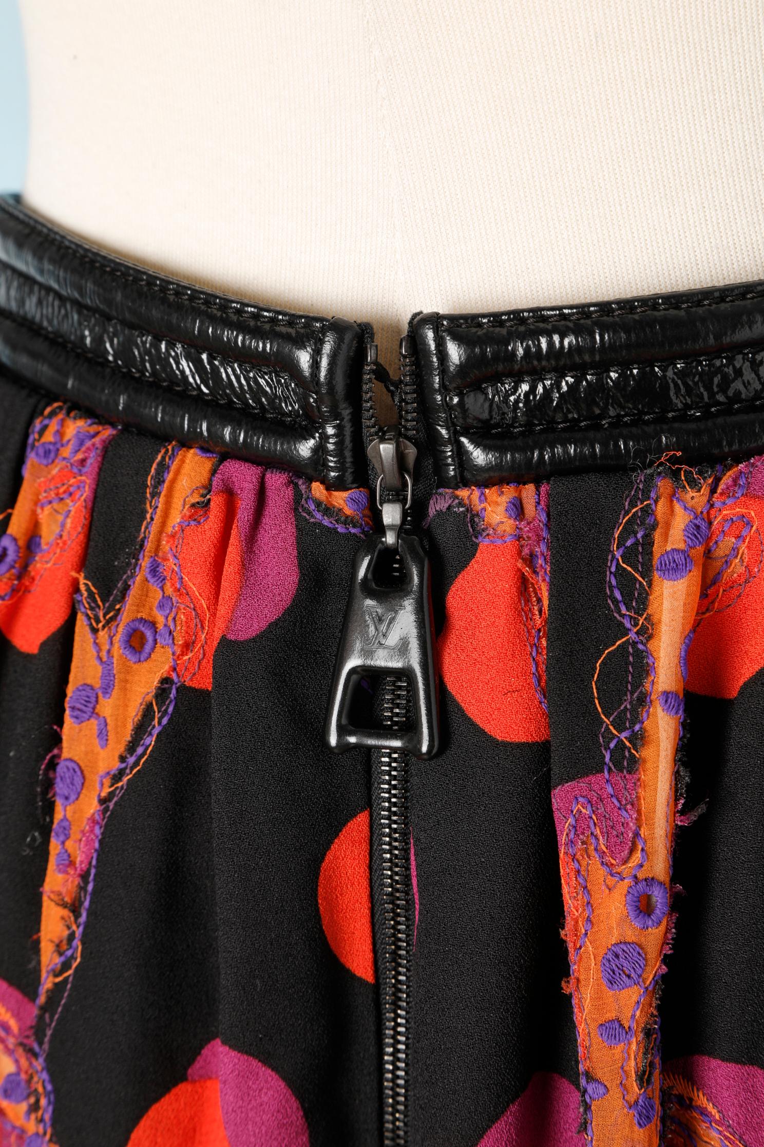 Printed crêpe skating skirt Louis Vuitton For Sale 1