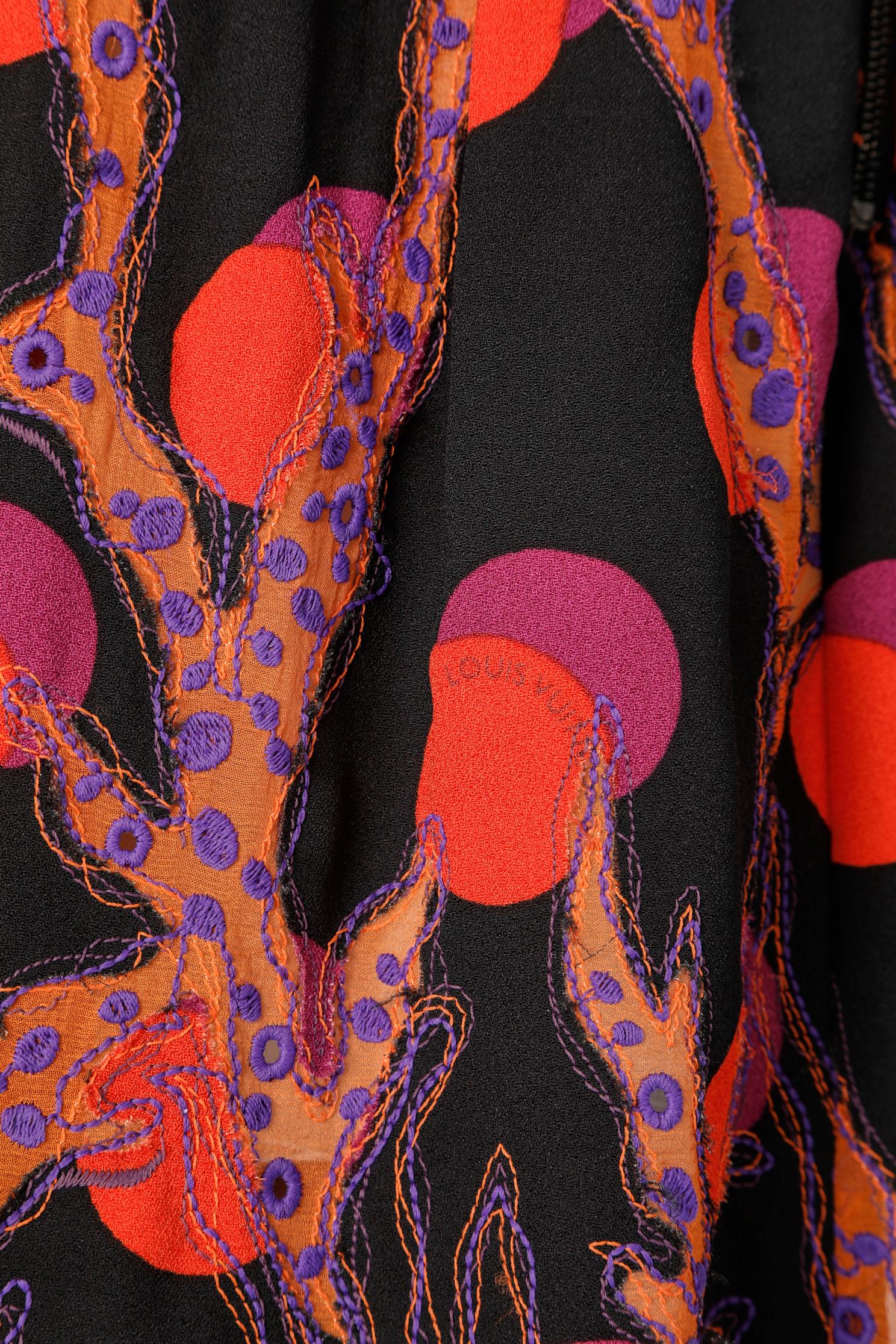 Printed crêpe skating skirt Louis Vuitton For Sale 2