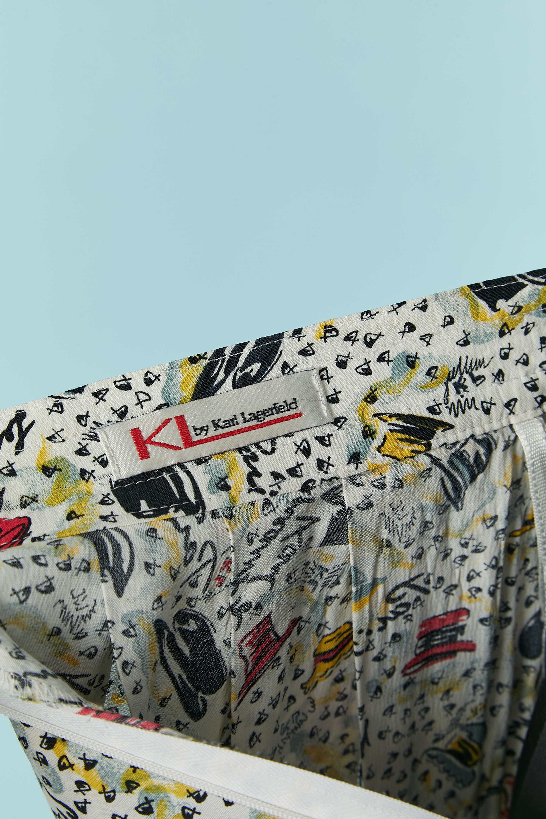 Printed culotte skirt KL by KARL LAGERFELD For Sale 1