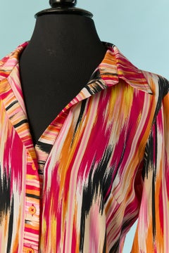 Abito da giorno stampato con colletto alla polo M Missoni