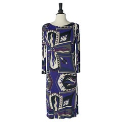 Bedrucktes Kleid aus Viskose-Jersey EMILIO PUCCI