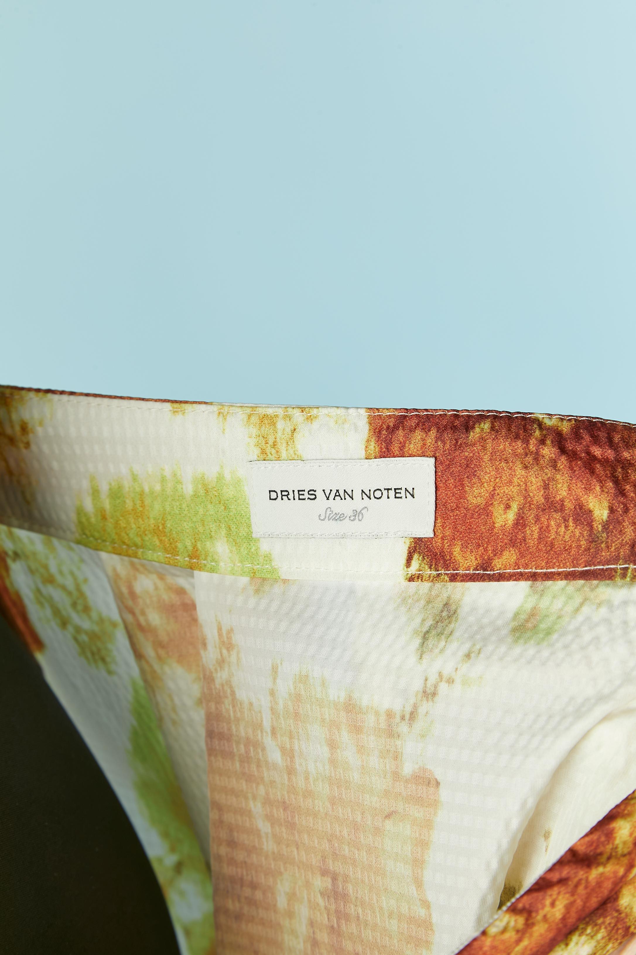 Women's Printed flower skirt Dries Van Noten For Sale