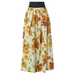 Gonna a fiori stampata Dries Van Noten