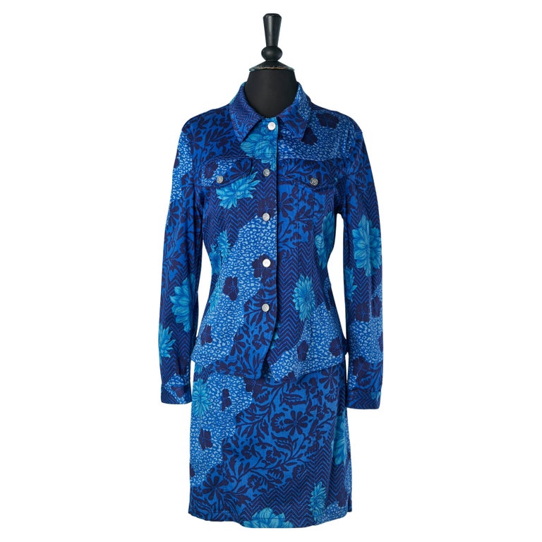 Printed jacket and backless dress KENZO JEANS For Sale at 1stDibs