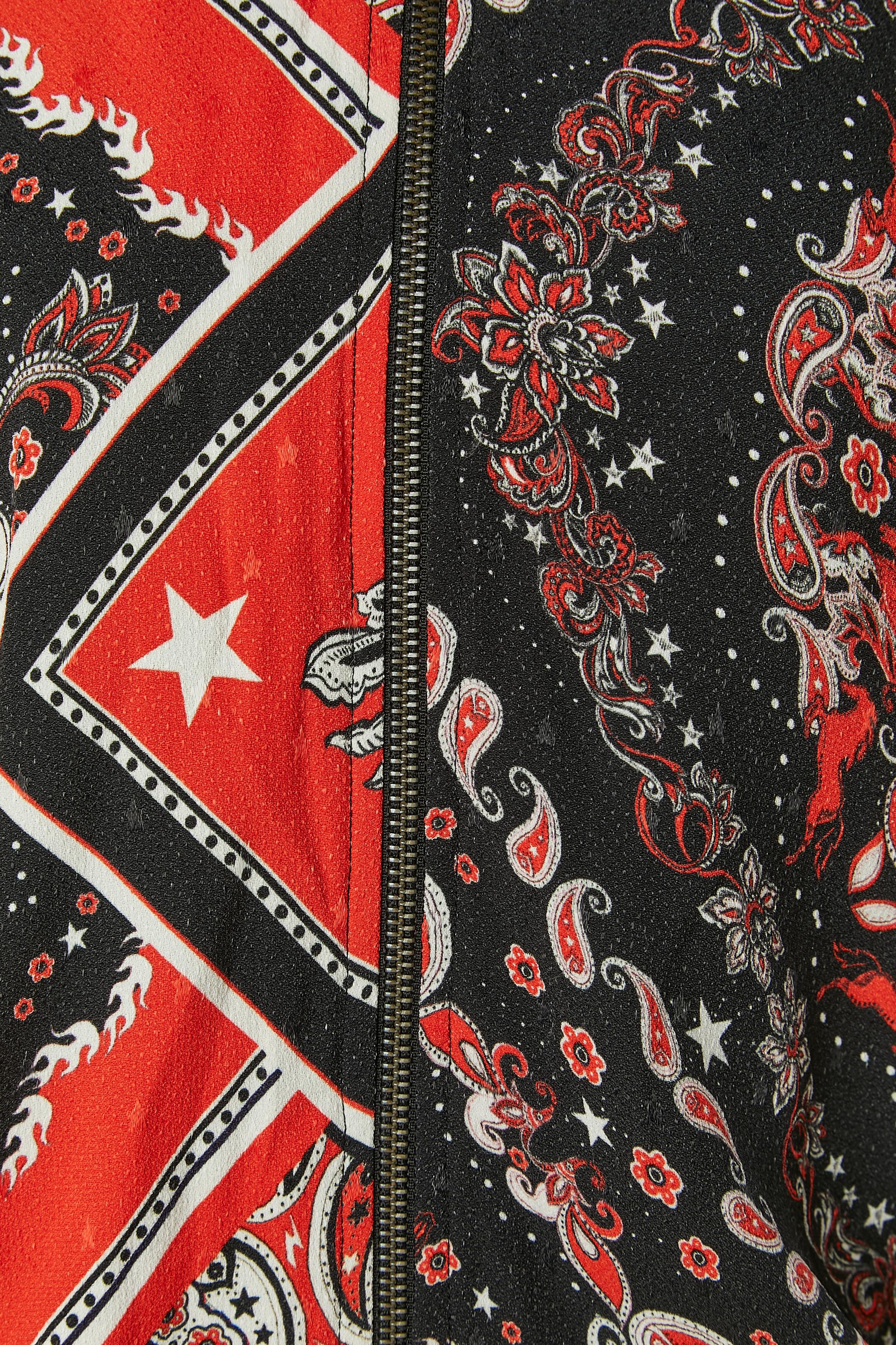 Noir Veste imprimée JUST CAVALLI Nouveau avec étiquette en vente
