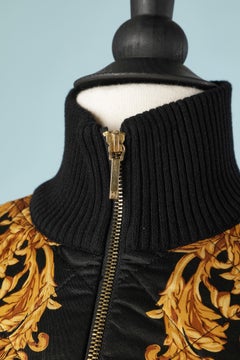 Printed jacket mix with black knit Lauren by Ralph Lauren