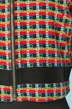 Printed jacket with zip closure on the middle front Versus Gianni Versace