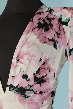 Abito da sera drappeggiato in jersey stampato ALEXANDRE Vauthier