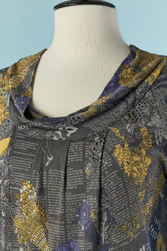 Printed jersey dress GALLIANO