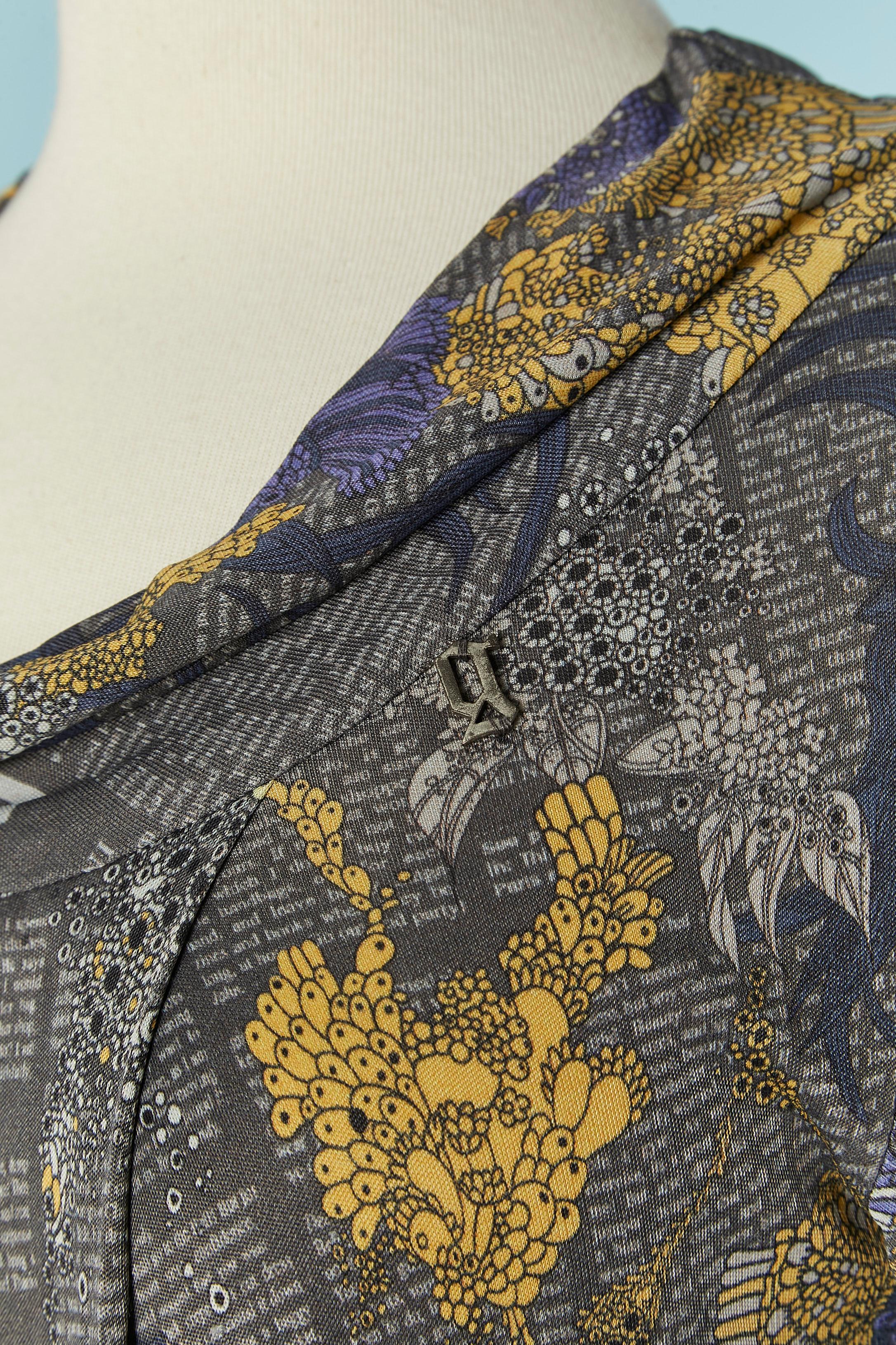 Women's Printed jersey dress GALLIANO For Sale