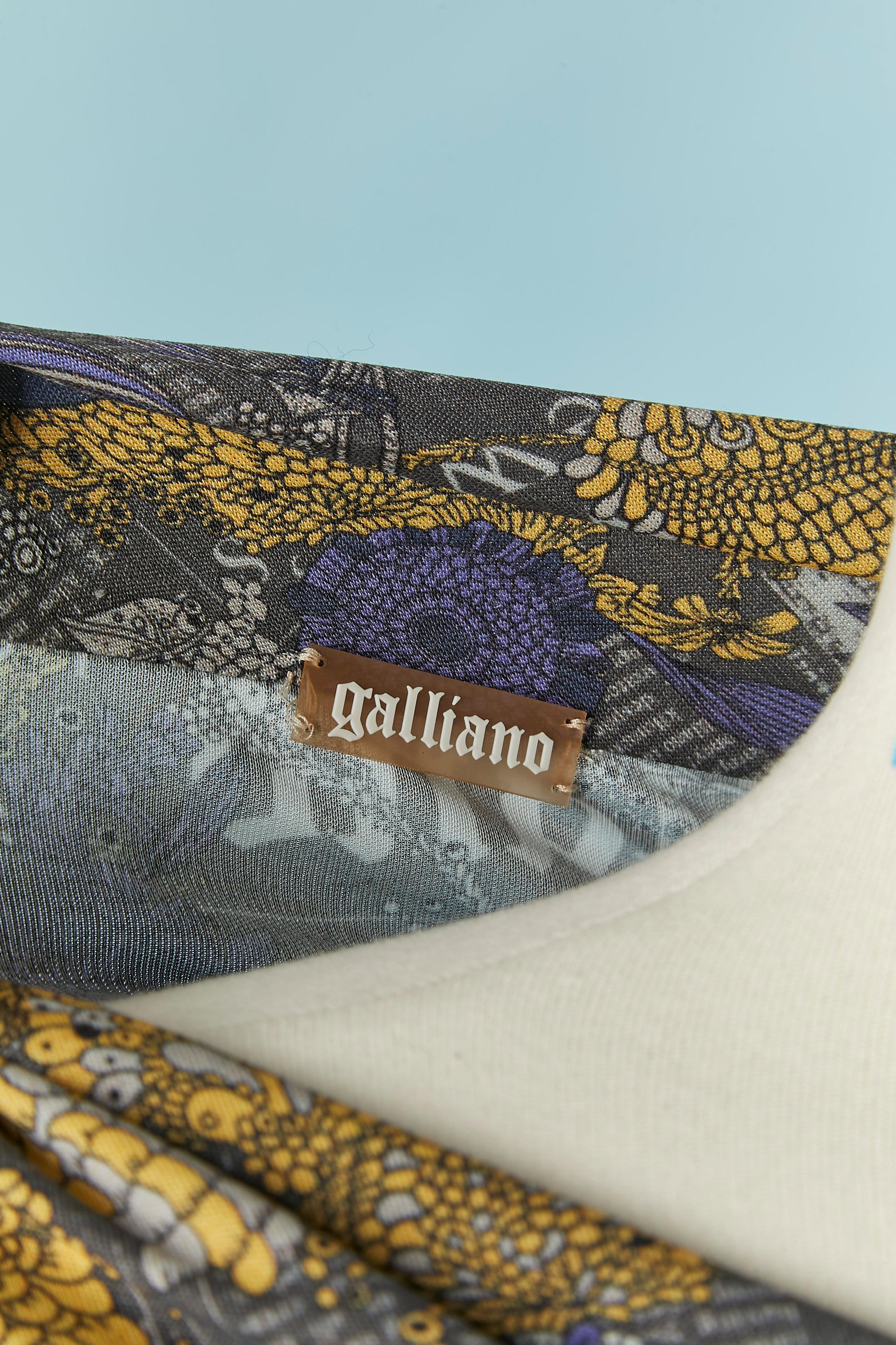Printed jersey dress GALLIANO For Sale 3