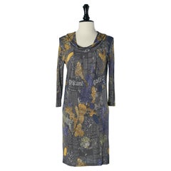 Printed jersey dress GALLIANO