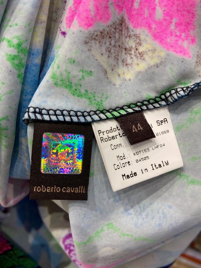 Printed jersey dress Roberto Cavalli For Sale 3